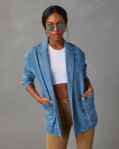 Celeste™ | Denim Blazer